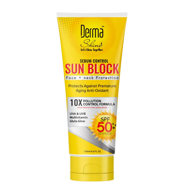 Derma Shine Sunblock SPF 50 Face & Neck 120ml