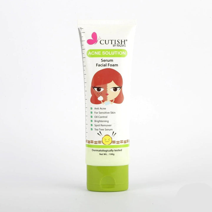 Cutish Acne Solution Serum Facial Foam - 100g