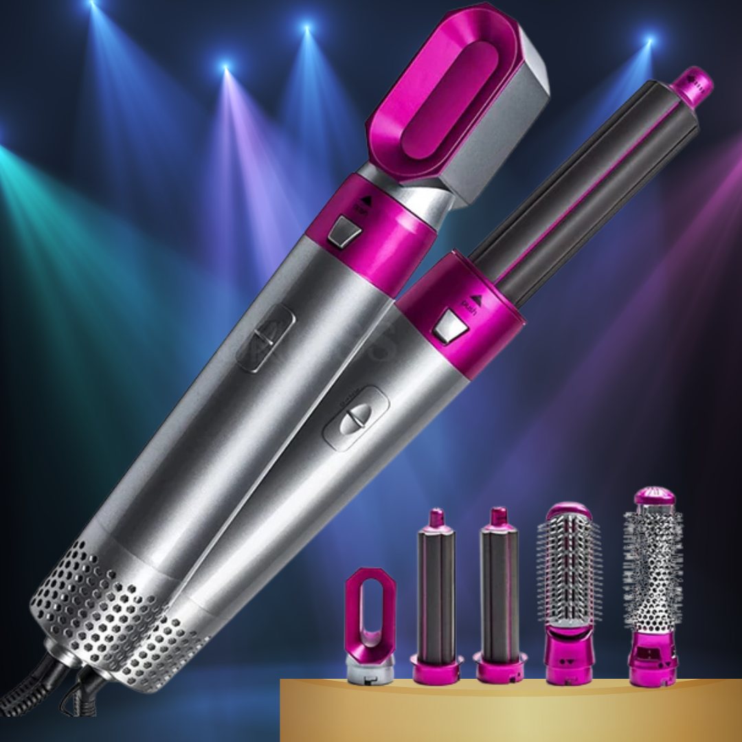 "5-in-1 Multifunctional Hair Dryer & Styling Tool | Original, All-in-One Blow Dryer, Curler & Straightener"