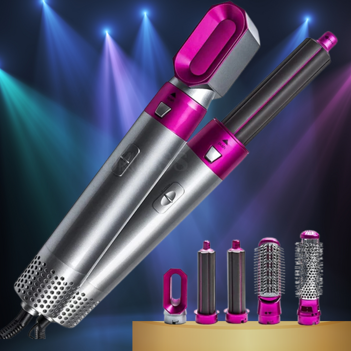 "5-in-1 Multifunctional Hair Dryer & Styling Tool | Original, All-in-One Blow Dryer, Curler & Straightener"