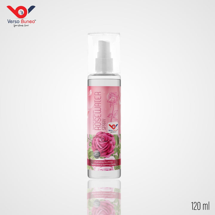 Verso Buneo Rose water 100% Natural Organic Hydrating Skin Spray Face Toner 120mL