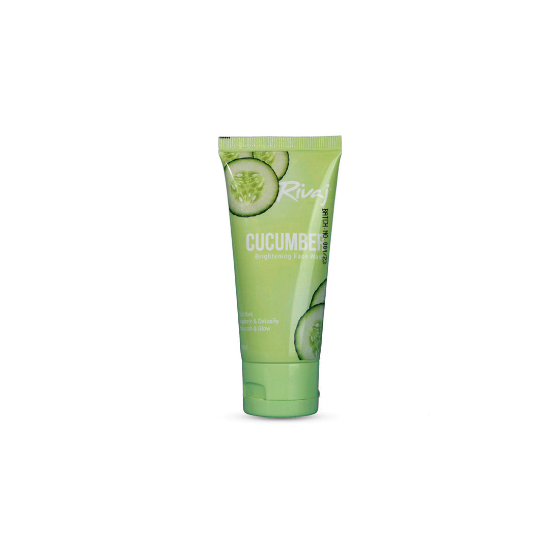Rivaj Whitening Face Wash With Cucumber Extract, 50ml
