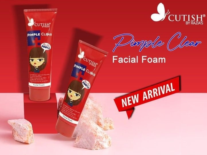 Cutish Pimple Clear Facial Foam - 100g
